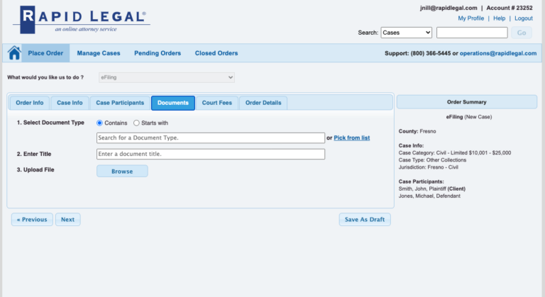 eFiling Documents Current Workflow eFiling Documents Current Workflow